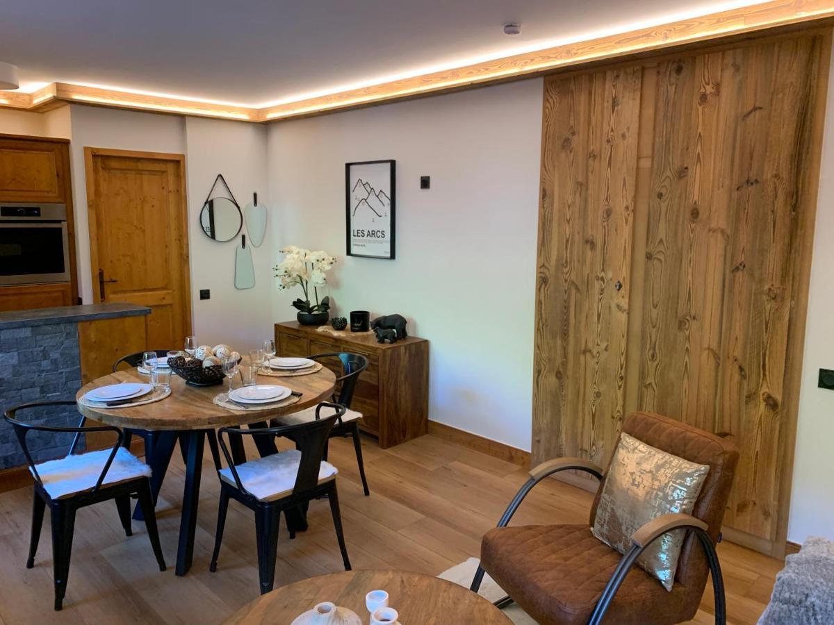 Appartement Luxe Prince Des Cimes Arc 1950 Piscine Interieure Et Exterieure Les Arcs  المظهر الخارجي الصورة